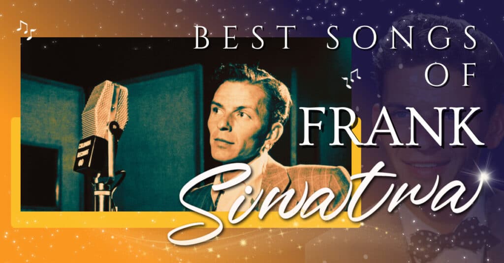 artwork for an article depicting the top songs of Frank Sinatra's career.