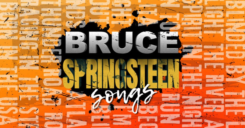 graphic art for an article about the top Bruce Springsteen songs