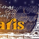 artwork for an article listing songs about paris.