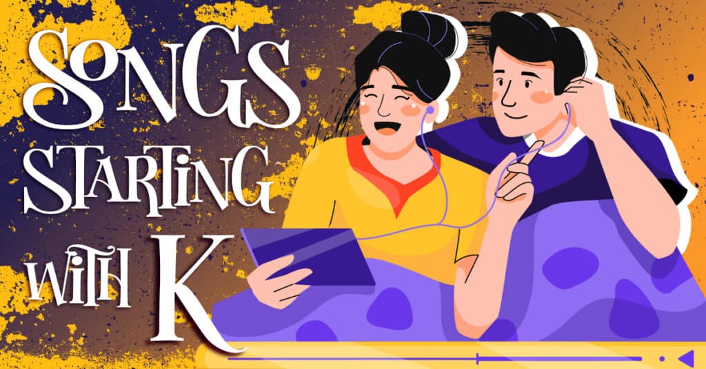 artwork for an article listing songs starting with the letter K.