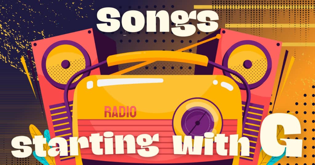 artwork for an article listing songs starting with the letter G.