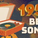 artwork for an article listing the best songs from the year 1956.