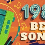 41 Best Songs From 1986 top songs from 1986 text graphic art